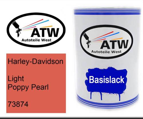 Harley-Davidson, Light Poppy Pearl, 73874: 500ml Lackdose, von ATW Autoteile West.